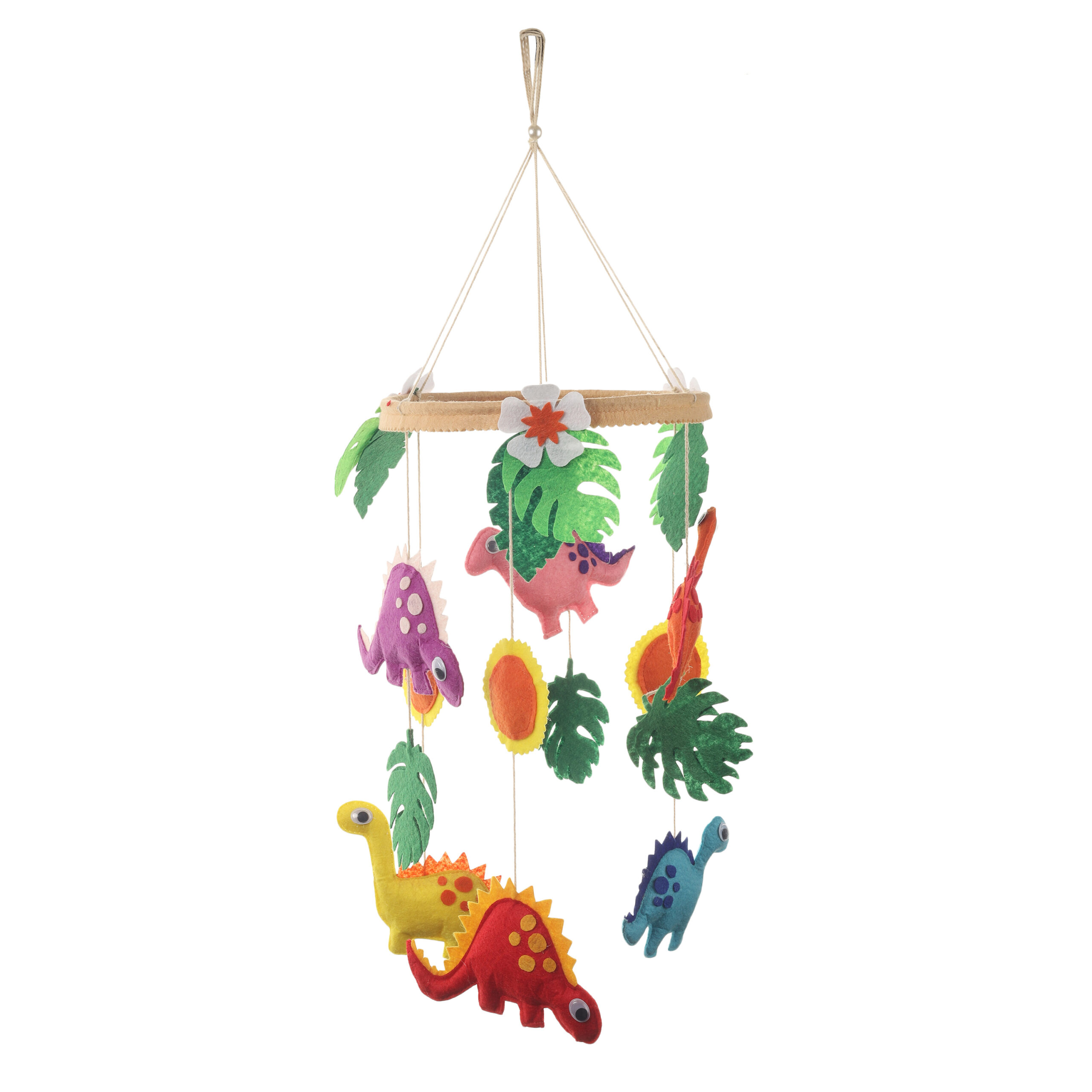 Li'll Pumpkins Dinosaur Felt Baby Cot Mobile Hanger, Color - Multi