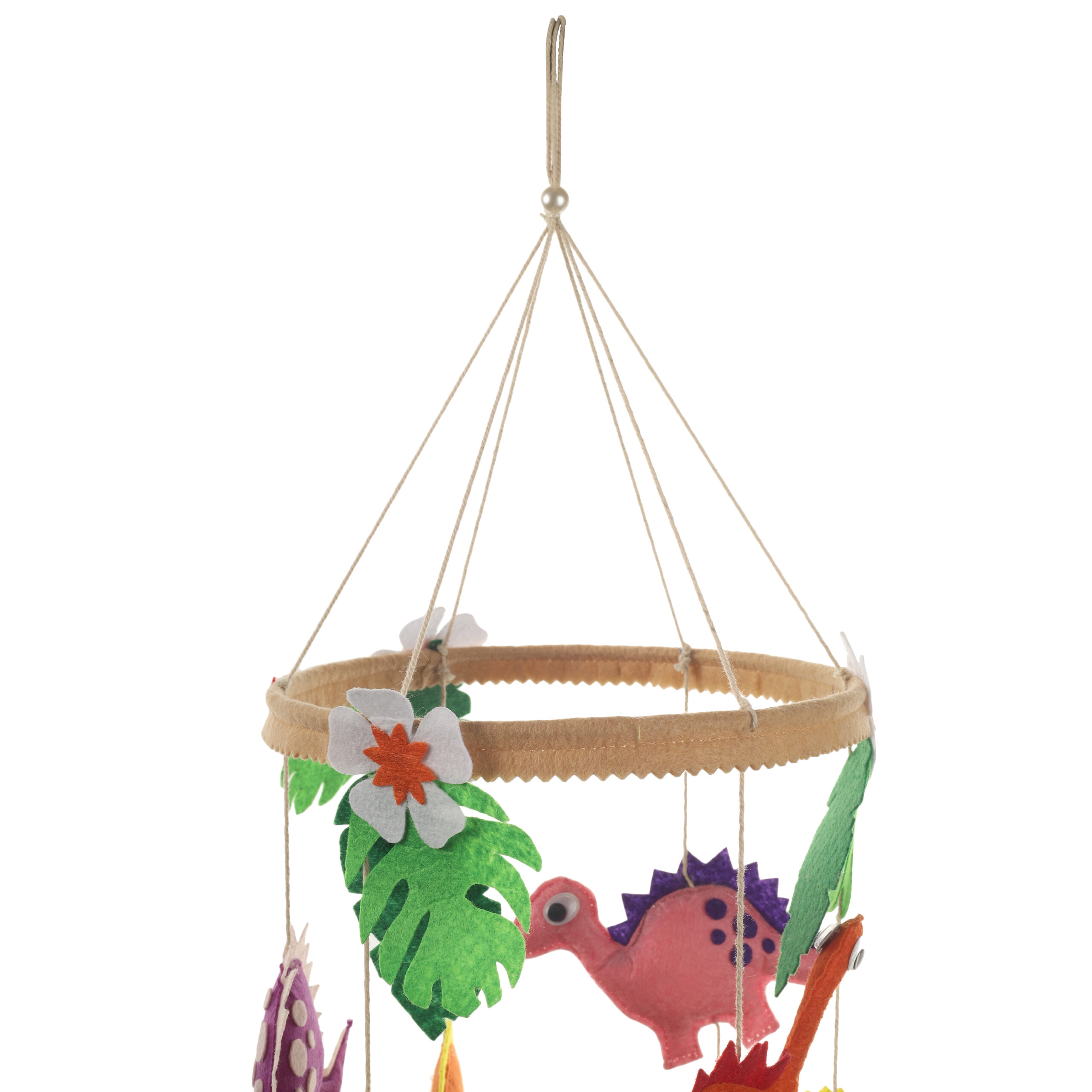 Li'll Pumpkins Dinosaur Felt Baby Cot Mobile Hanger, Color - Multi