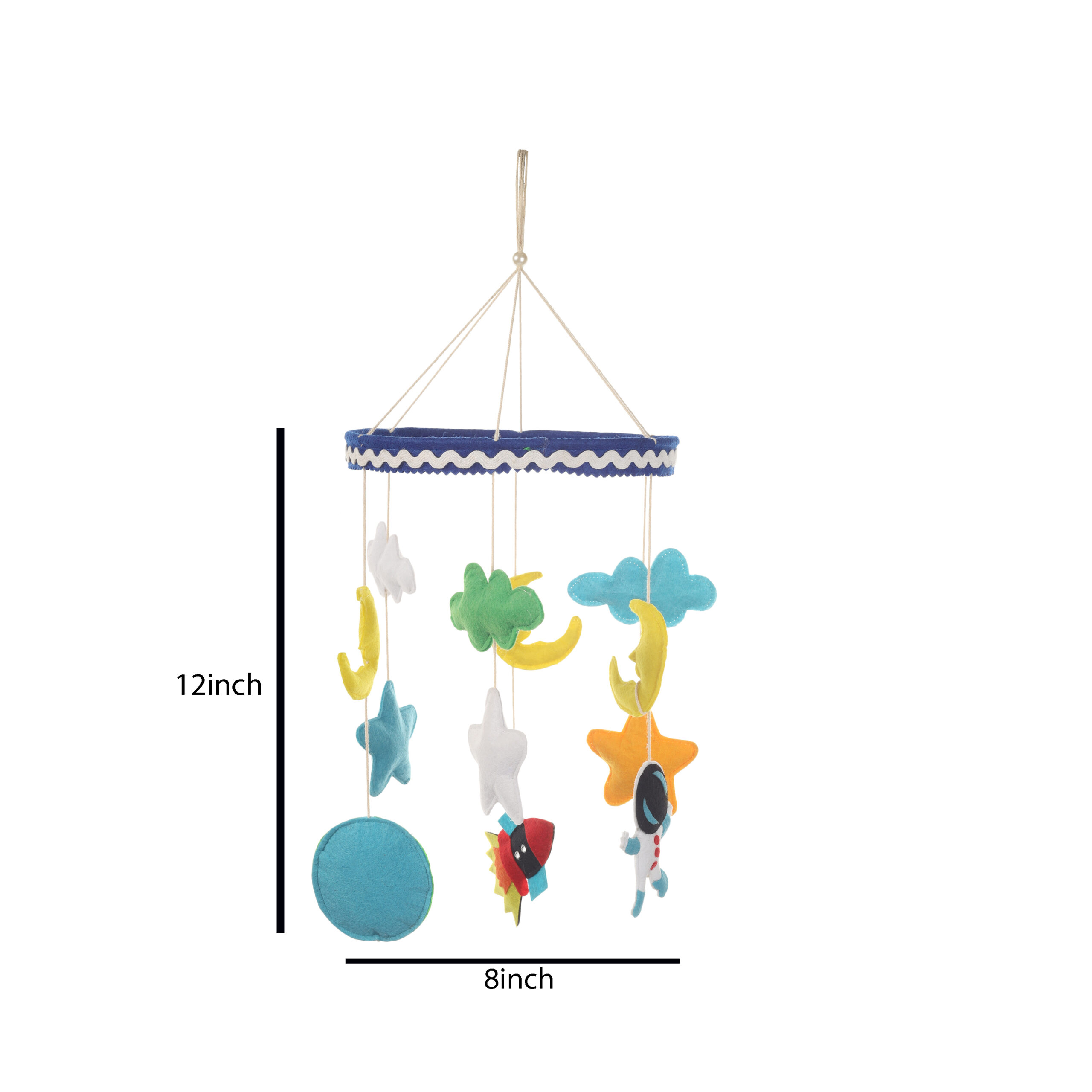 Li'll Pumpkins Dinosaur Felt Baby Cot Mobile hanger, Color - Multi