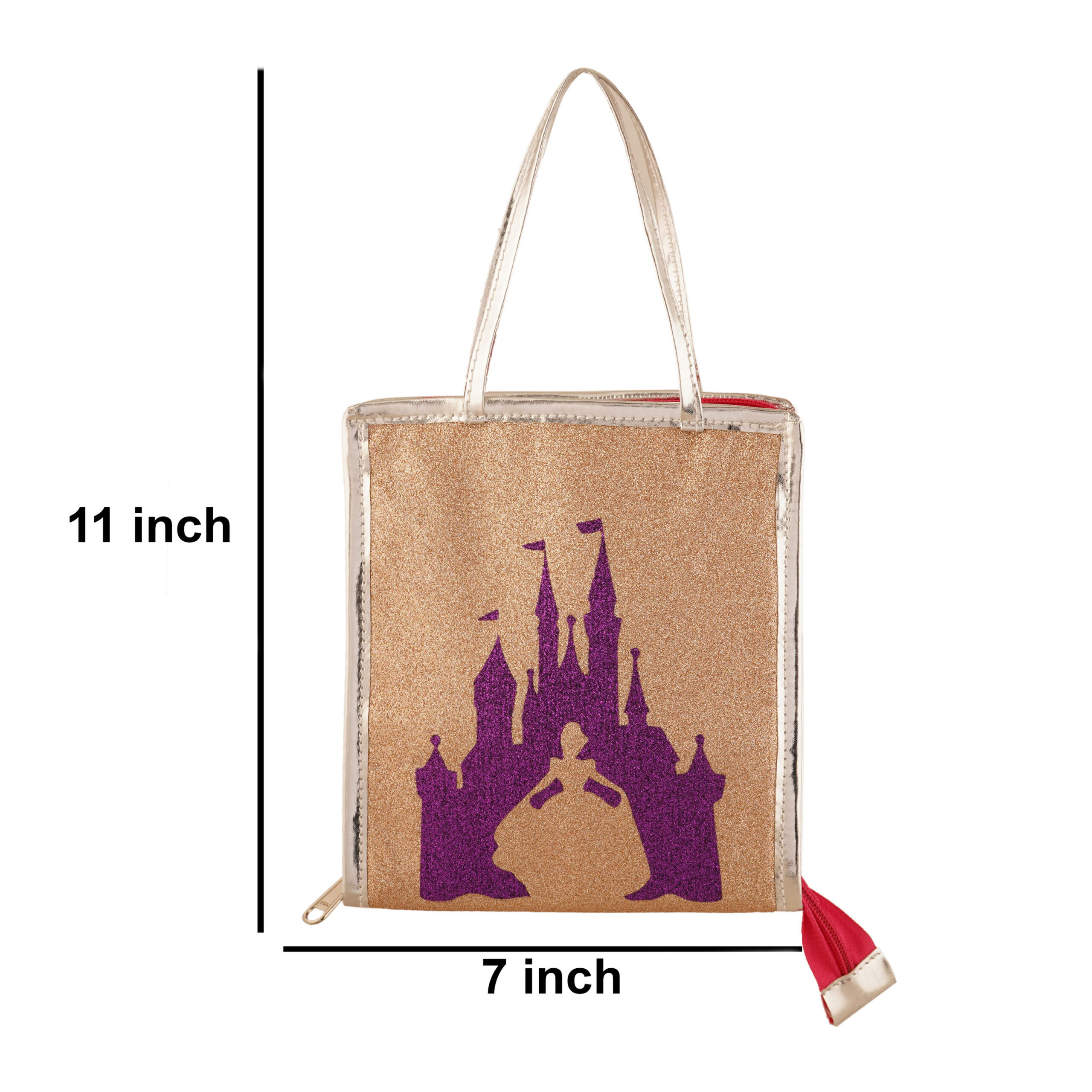 Li'll Pumpkins Castle print HairClip accessory Organizer - Rose Gold