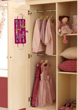 Li'll Pumpkins Castle print HairClip accessory Organizer - Rose Gold