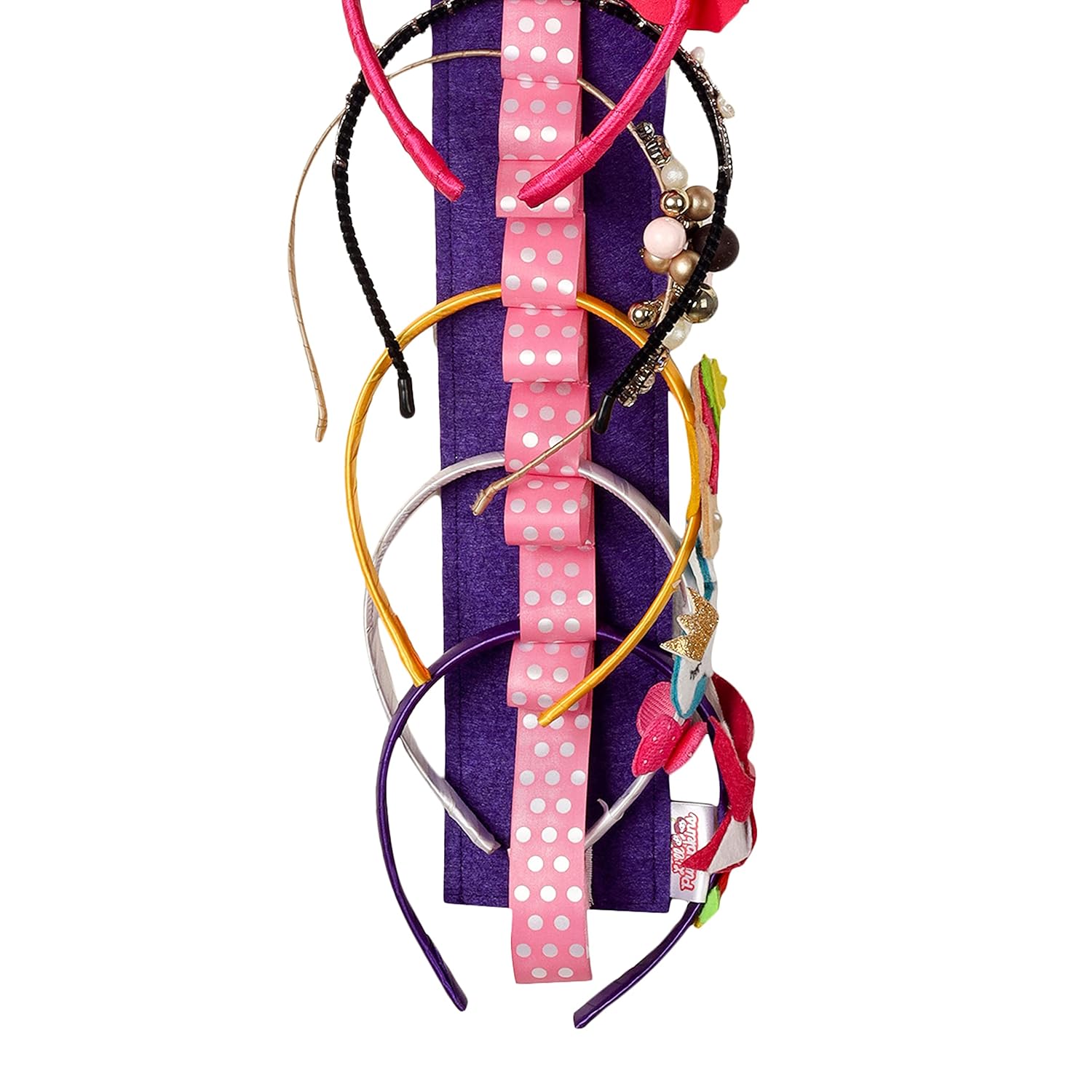 Li'll Pumpkins Crown Hairband/ Hair Accessory organizer for girls, Color - Pink