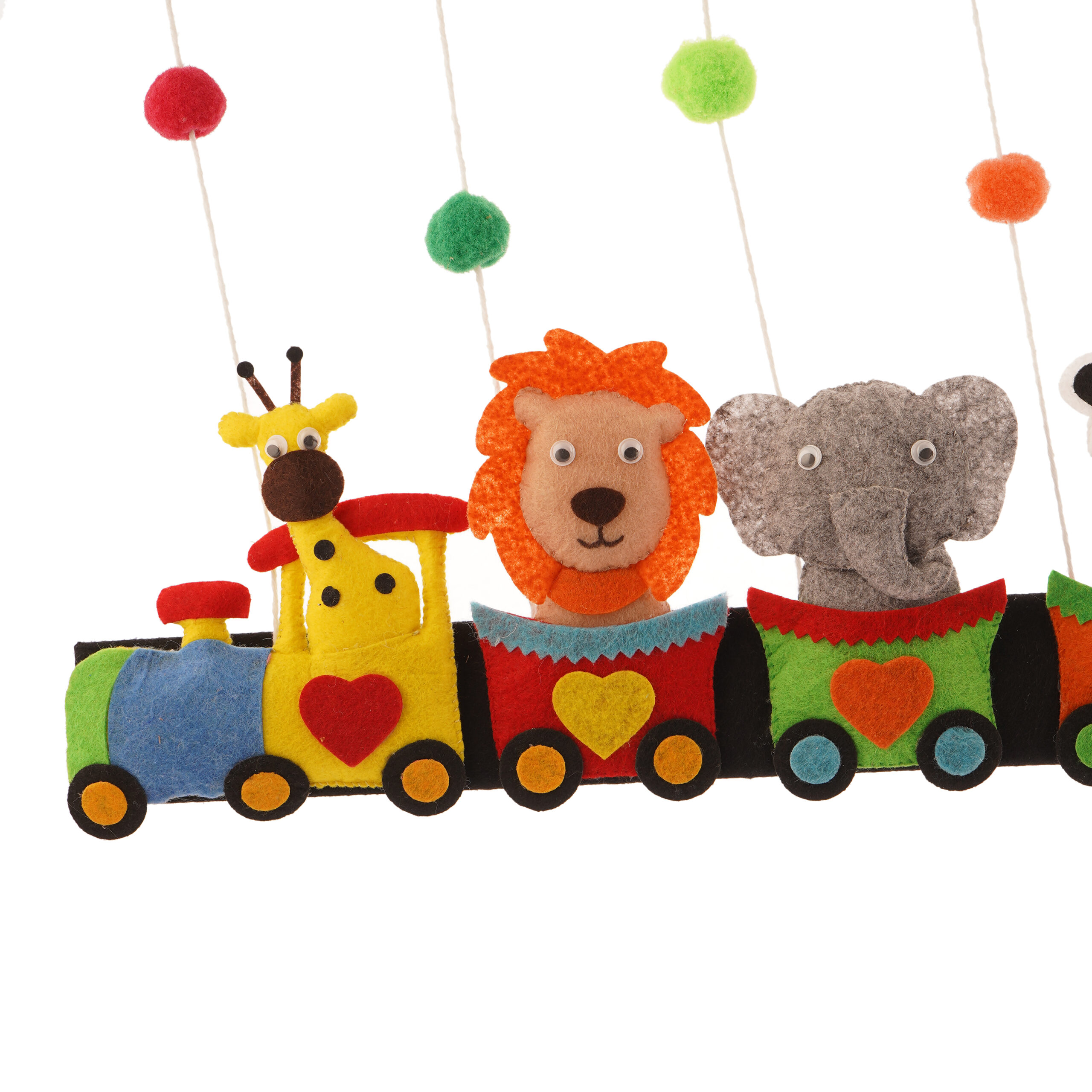 Li'll Pumpkins Rainbow Animal Train Personalized Name Hanging, Color - Multi