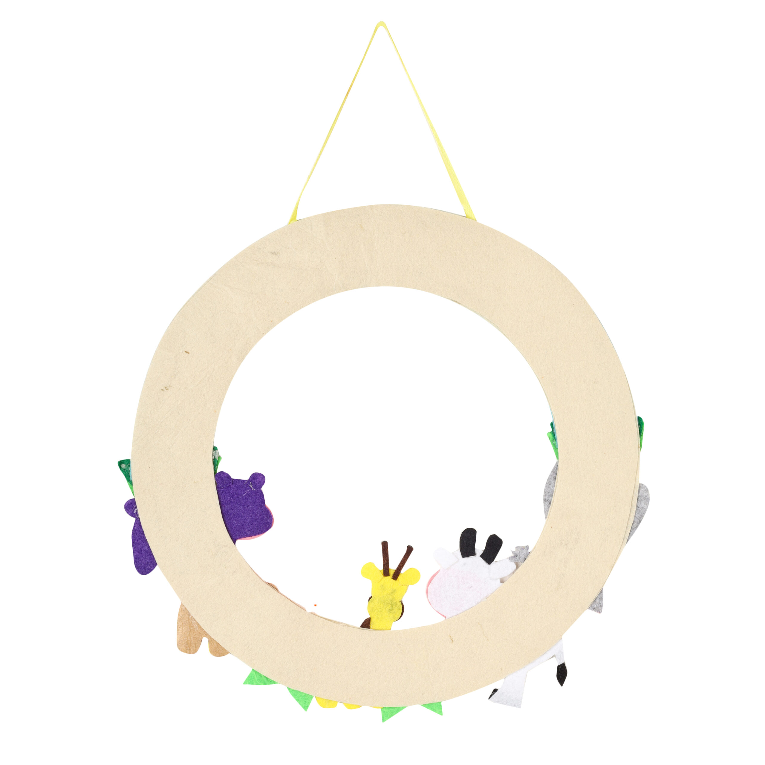 Li'll Pumpkins Animal /Jungle Theme Personalised Felt Name Hanging Color - Aqua