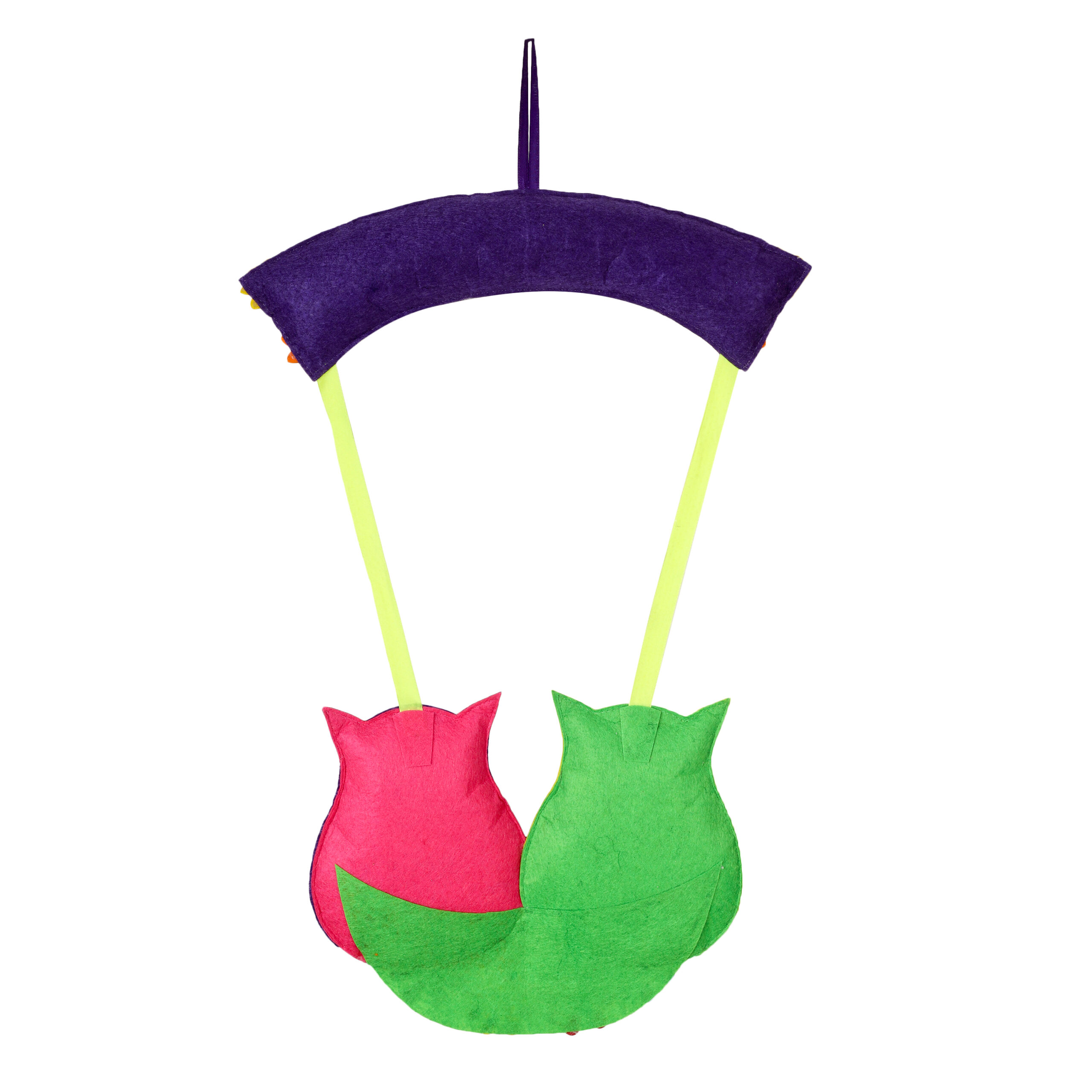 Li'll Pumpkins OWL Theme Personalised Felt Name Hanging, Color - Multi