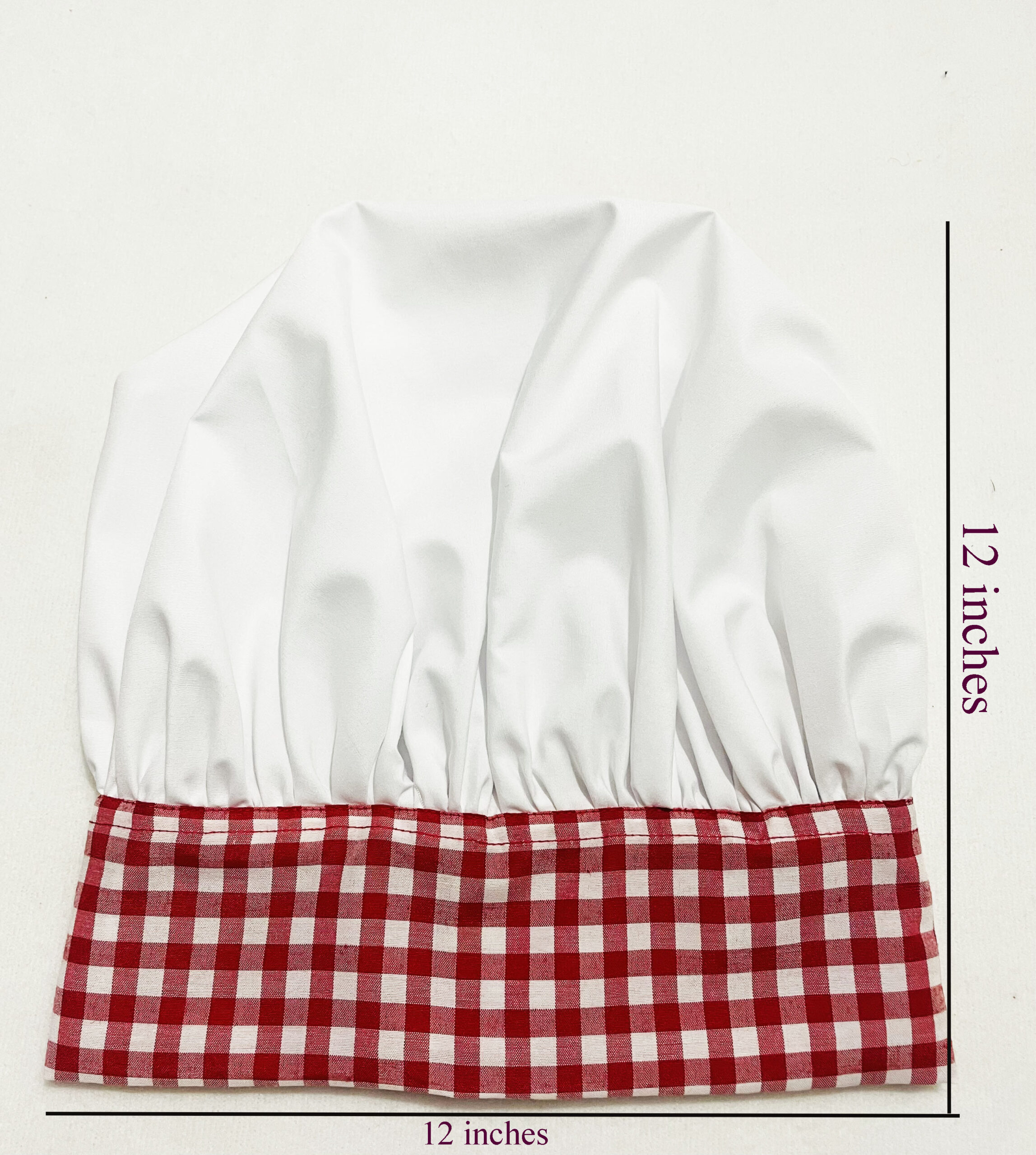 Li'll Pumpkins Li’ll Pumpkins Blue Colour Masterchef Apron with Chef Cap for Eating Meals, Drawing, Painting, cooking, Playing, school, ideal for Kids 6-9 Years - Red (1 apron + chef cap)