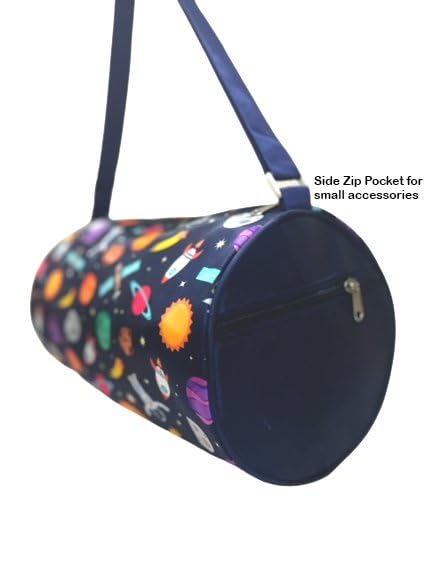 Li'll Pumpkins space printed swimming Duffle Bag for kids, Color- Blue