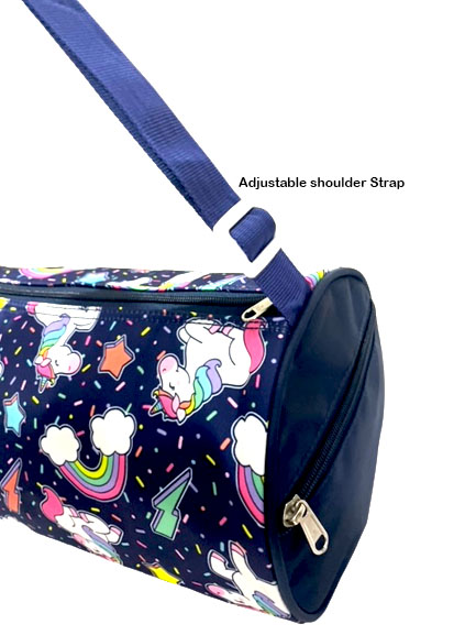 Li'll Pumpkins Unicorn Printed Swimming Duffle Bag for kids, Color Blue