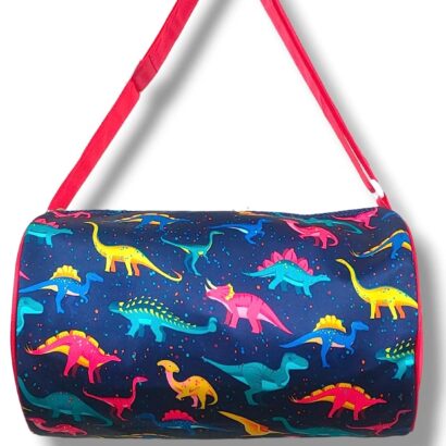 Li'll Pumpkins Dinosaur printed Swimming Duffle Bag for kids- Color Blue