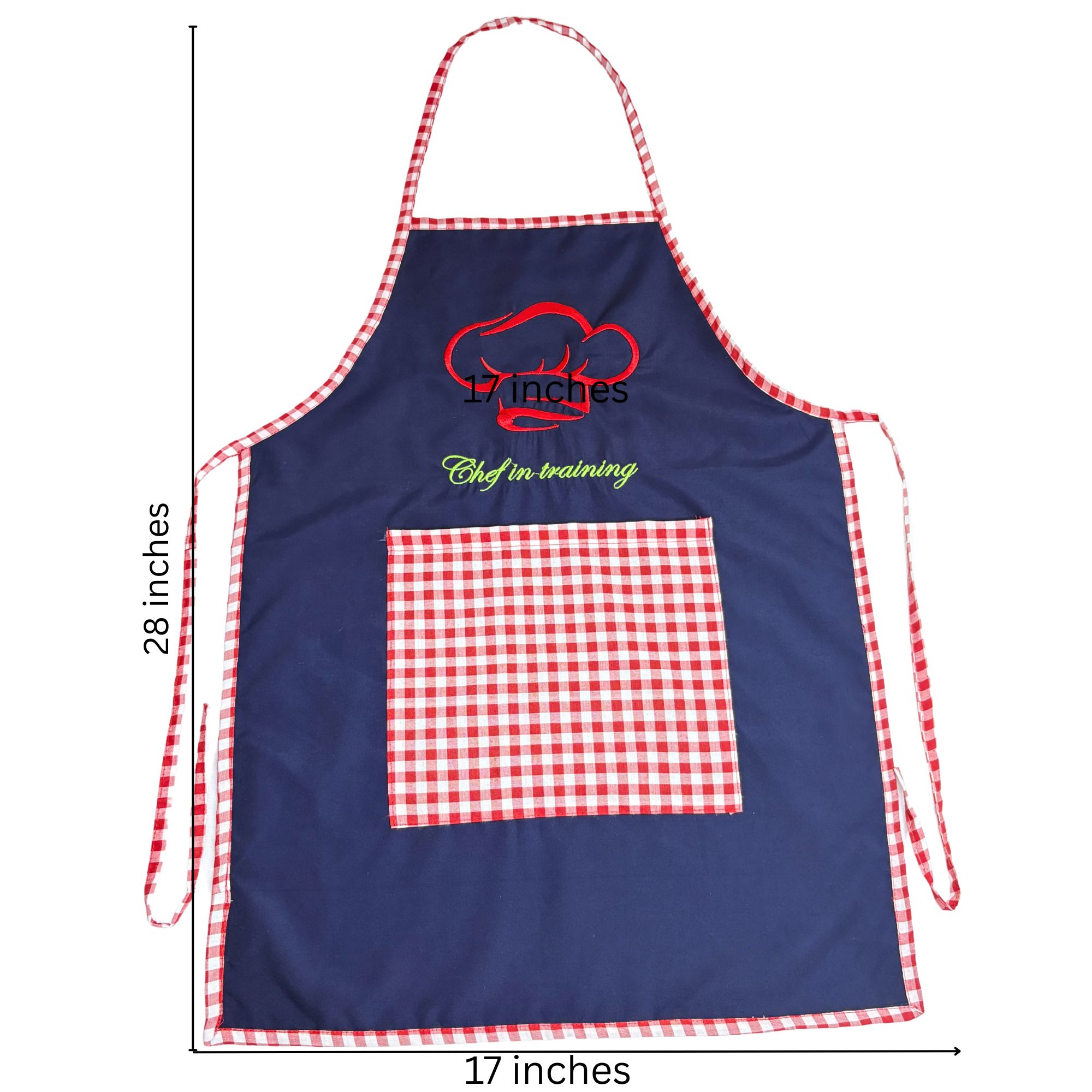 Li’ll Pumpkins Chef in training Apron for Kids 6-9 years - Blue