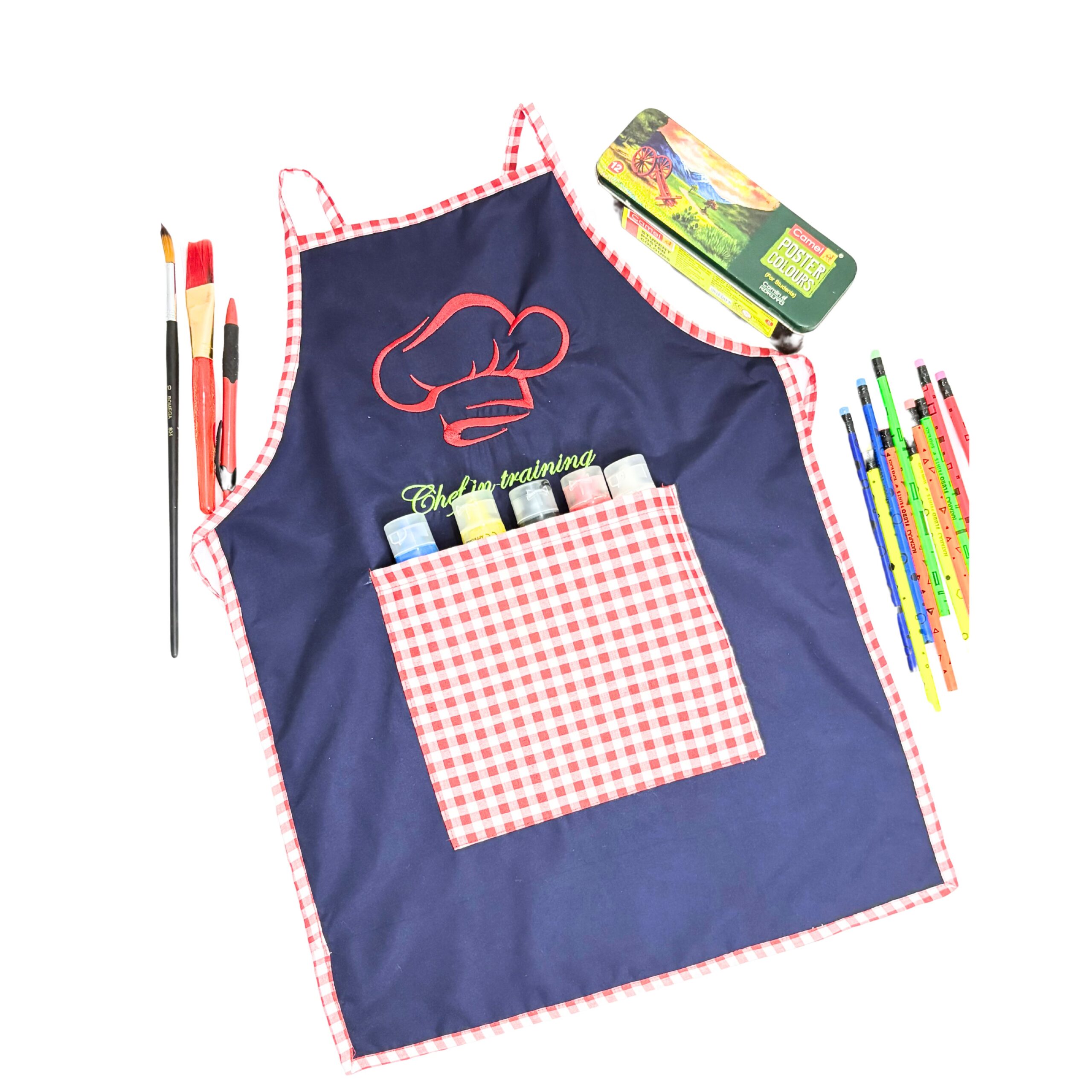 Li’ll Pumpkins Chef in training Apron for Kids 6-9 years - Blue