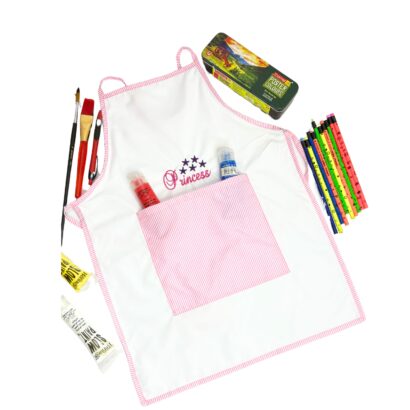 Li’ll Pumpkins Princess training Apron for Kids 6-9 years - Pink