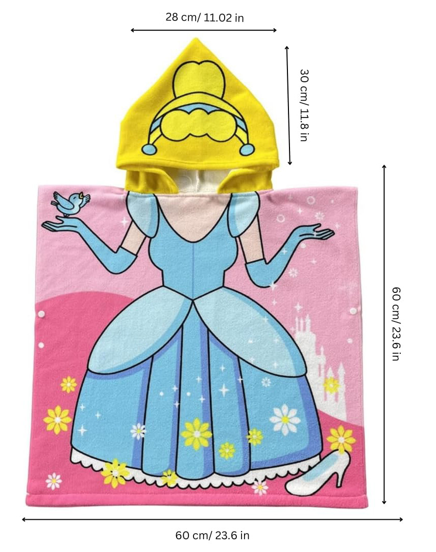 Enchanting Princess Hooded Bath Towel - Make Bath Time Magical!
