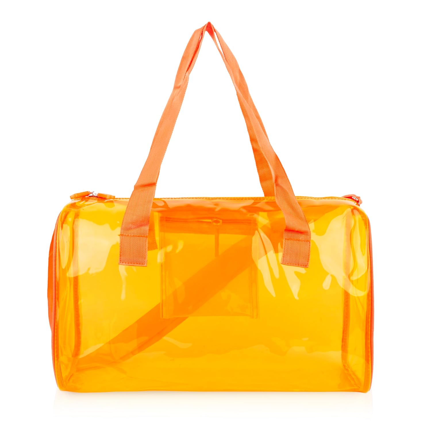 Neon Pop Clear Jelly Duffle & Pouch Set - Your Go-To for Style & Function!