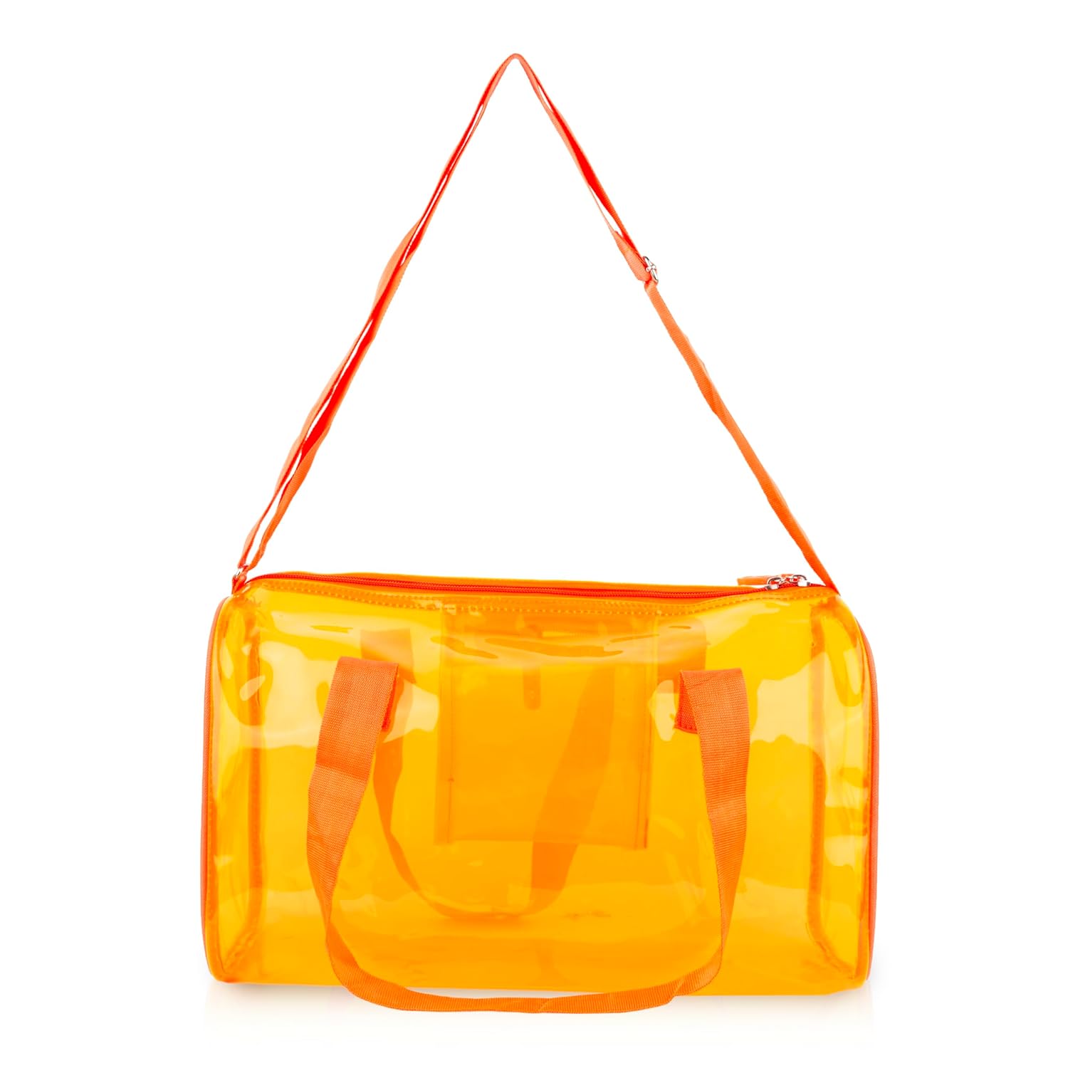 Neon Pop Clear Jelly Duffle & Pouch Set - Your Go-To for Style & Function!