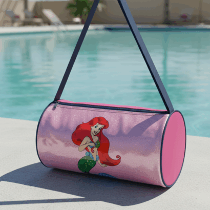 Li'll Pumpkins Glitter Unicorn Swimming Duffle Bag for kids- Color Pink (Copy)