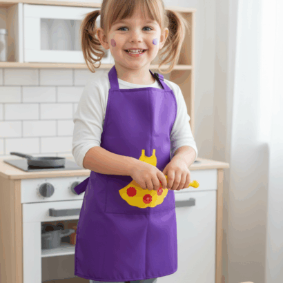 Li’ll Pumpkins dress Apron for Kids 6-9 years - Purple