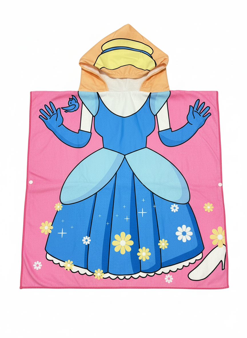 Enchanting Princess Hooded Bath Towel - Make Bath Time Magical!