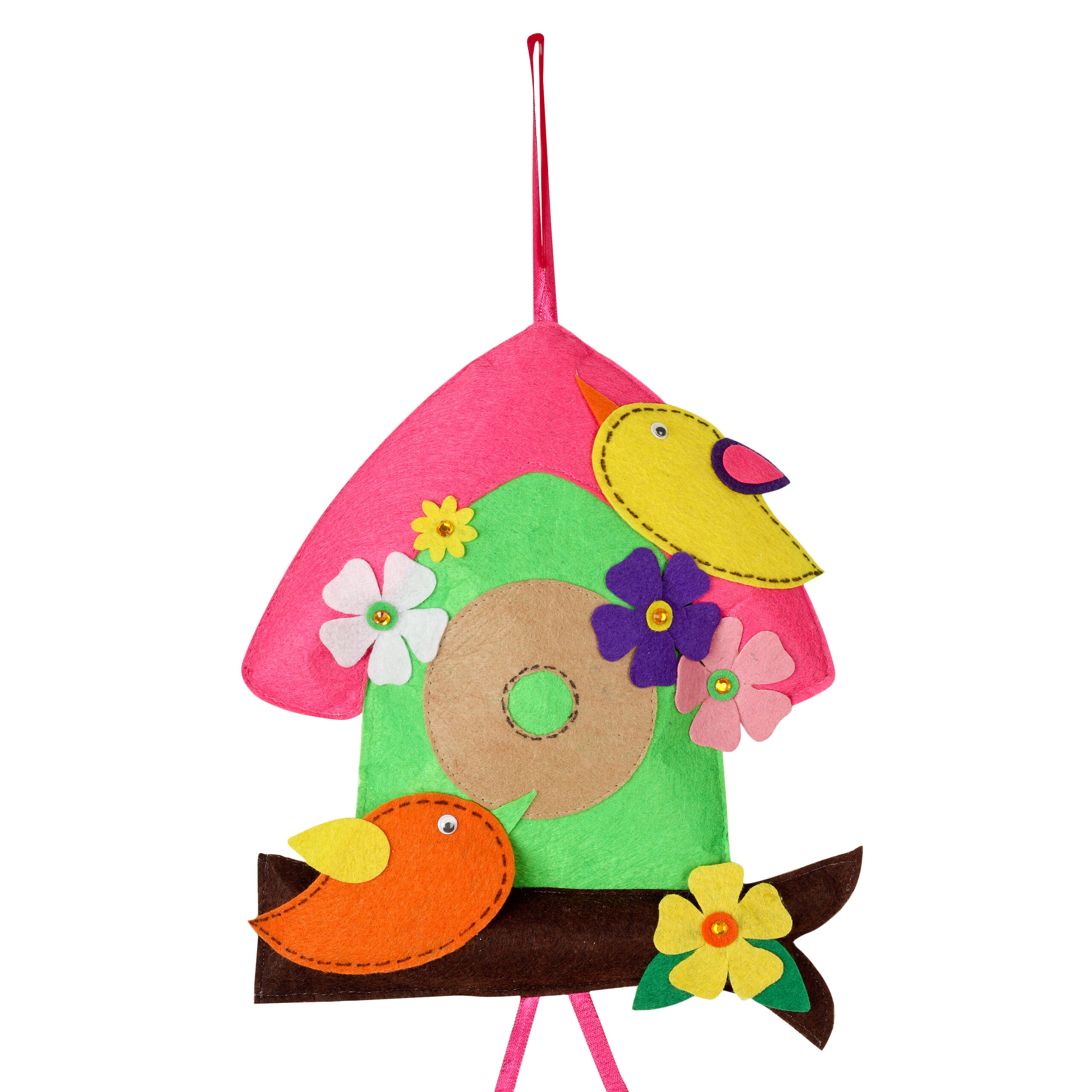 Li'll Pumpkins Sweet Songbird Theme Personalised Felt Name Hanging, Color - Multi