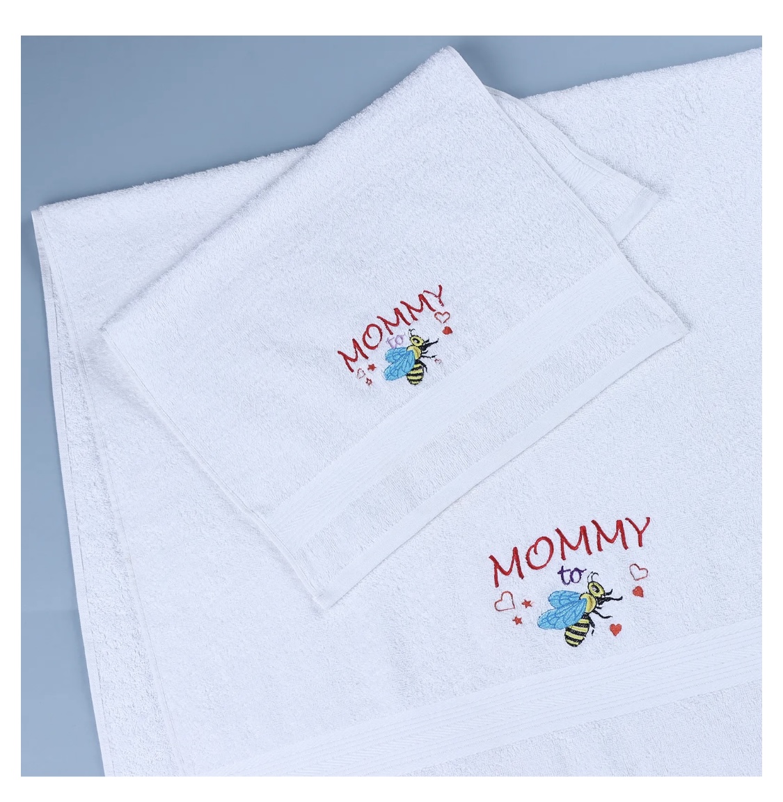 Pamper Mom to be Hamper with these high quality bath and hand towel set