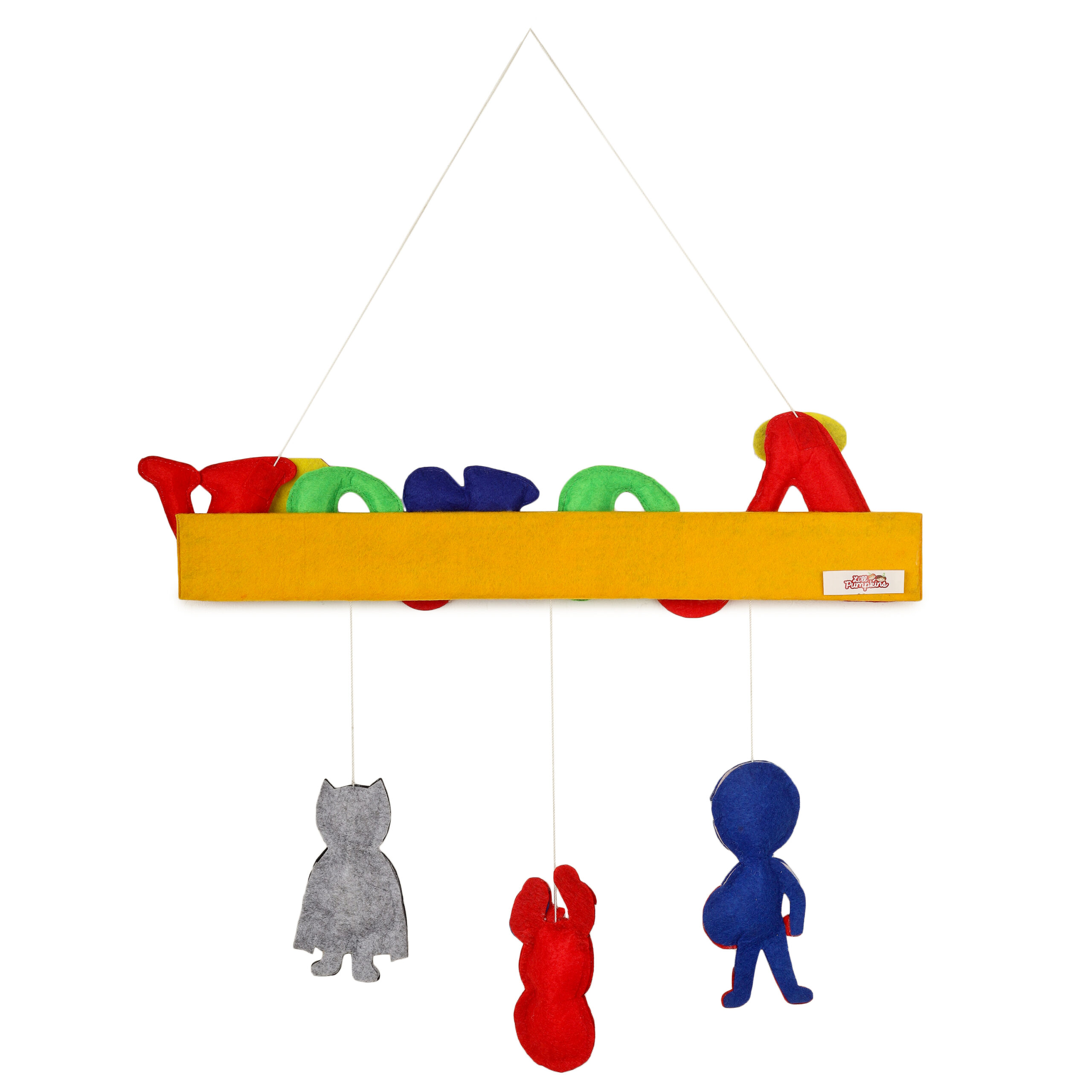 Li'll Pumpkins Hero Theme Personalized Name Hanging, Color - Multi color