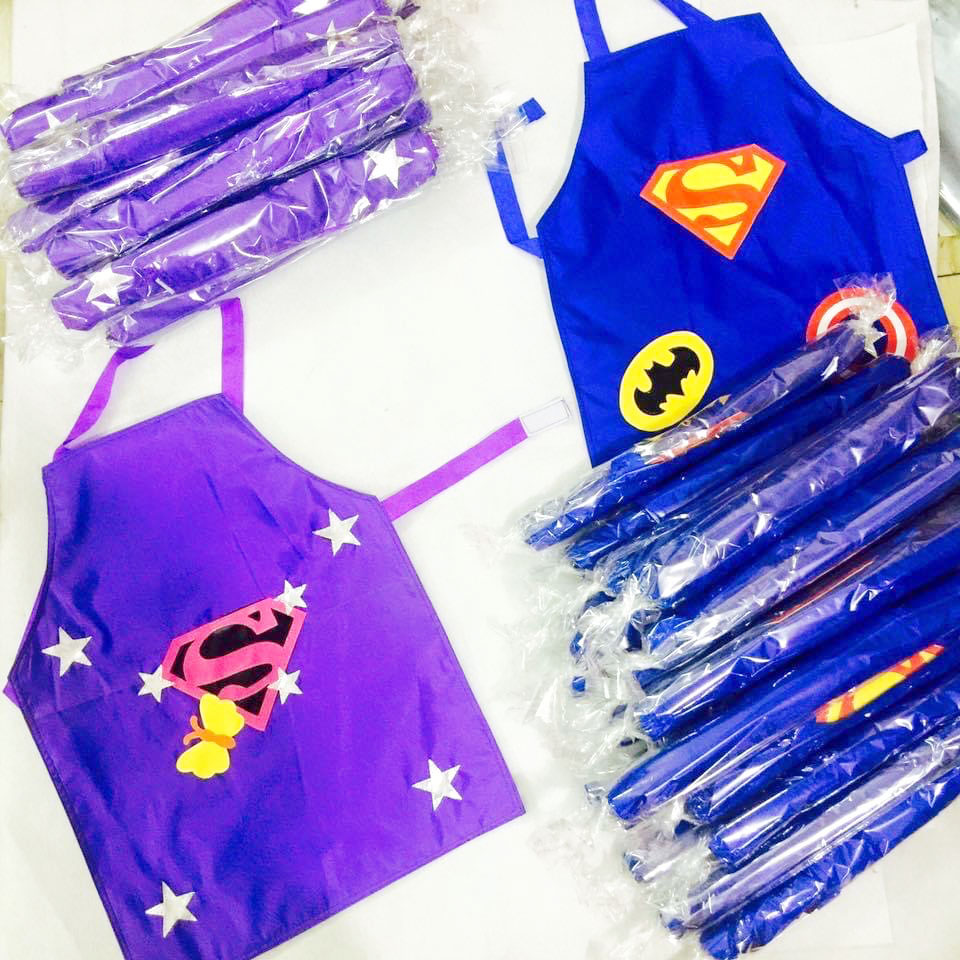 Li’ll Pumpkins Super Hero Apron for Kids 6-9 years - Blue