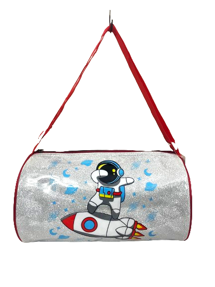 Li'll Pumpkins Space Glitter Swimming Duffle Bag for kids- Color Blue