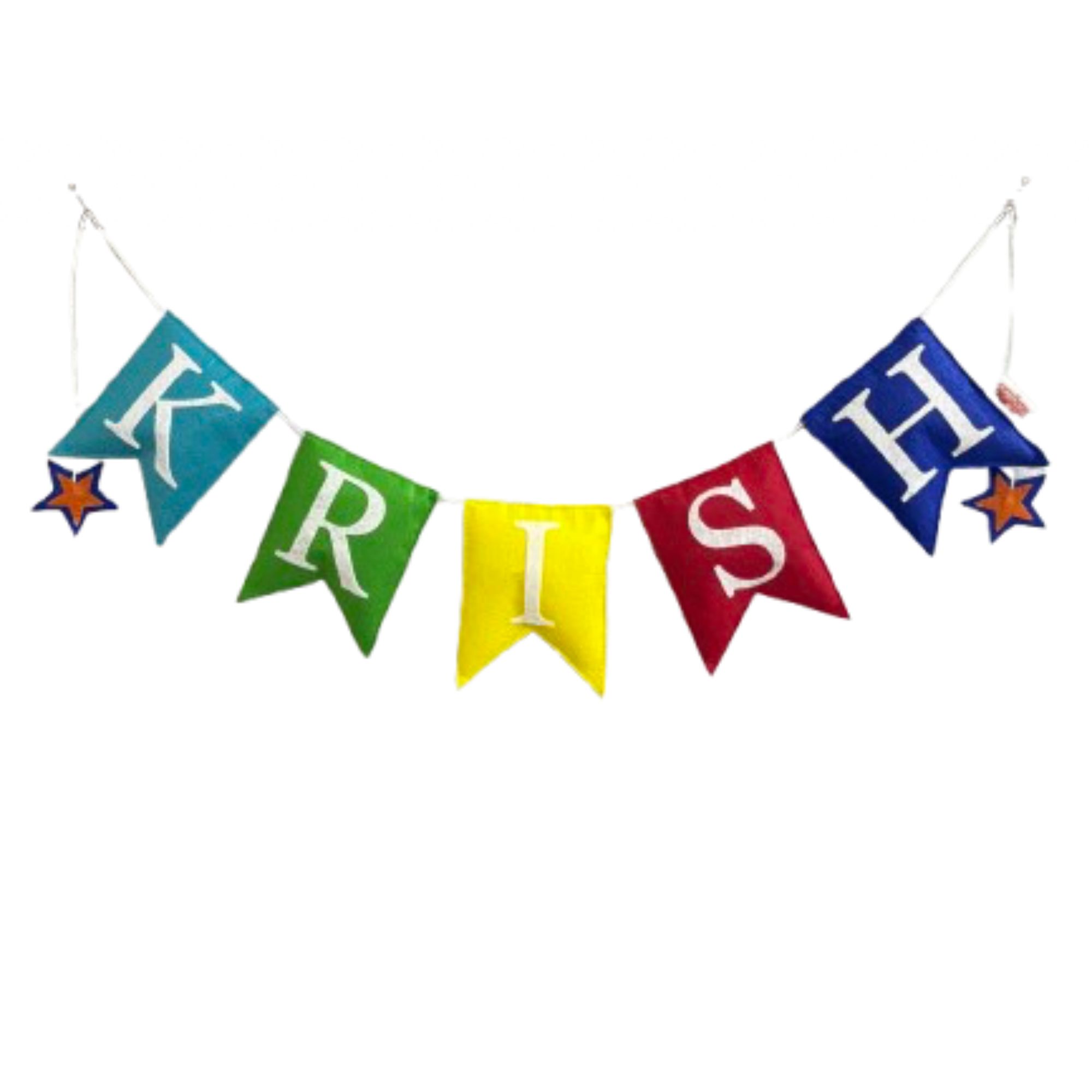 Li'll Pumpkins Square shape Personalized Name Hanging, Color - Multi