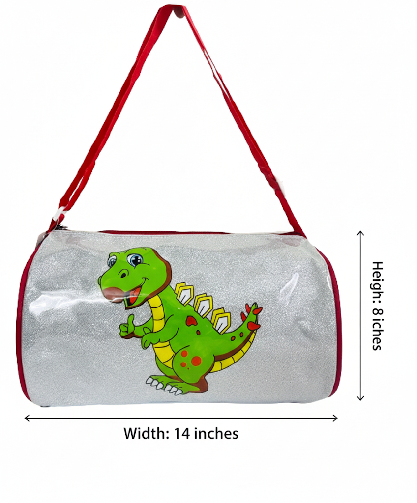 Li'll Pumpkins Glitter Unicorn Swimming Duffle Bag for kids- Color Pink