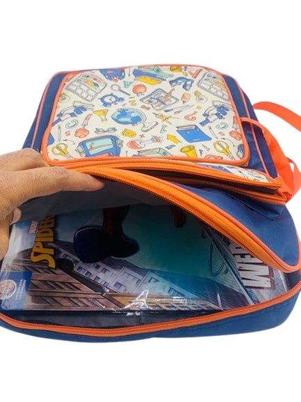 Li’ll Pumpkins Personalized Professional A3 Art Board Drawing & Activity Backpack Bag with Multiple Pockets- Color Blue
