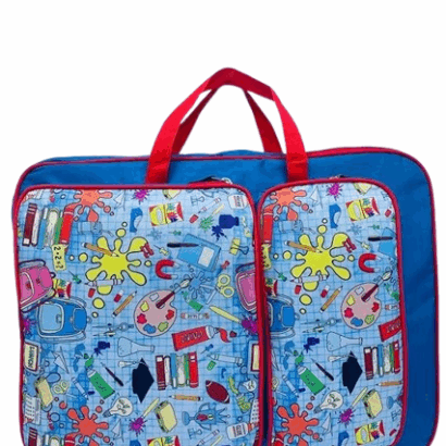 Li’ll Pumpkins Personalized Professional A3 Art Board Drawing & Activity Backpack Bag with Multiple Pockets- Color Blue