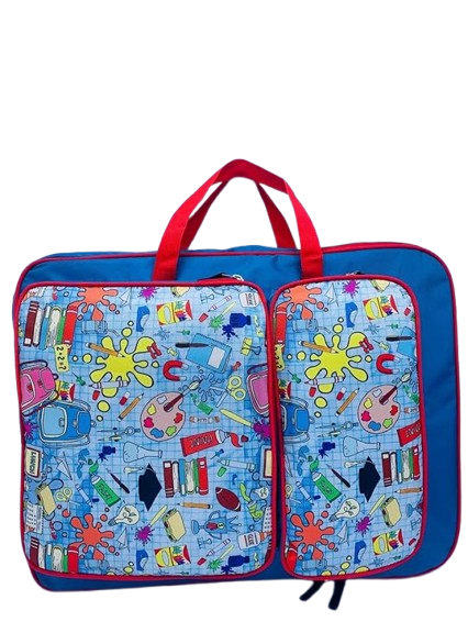 Li’ll Pumpkins Personalized Professional A3 Art Board Drawing & Activity Backpack Bag with Multiple Pockets- Color Blue