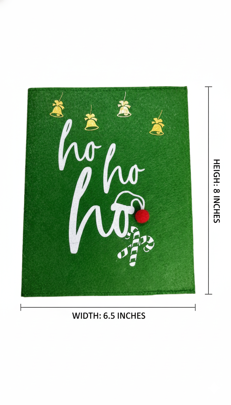 Li'll Pumpkins Personalized Christmas Ho Ho diary and acrylic keychain set- Green