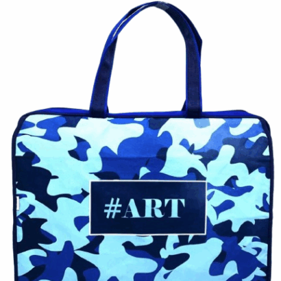 Li’ll Pumpkins Personalized Unisex Drawing & Activity Bag with Multiple Pockets- Color Blue