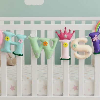 Li'll Pumpkins Crown Unicorn Theme Personalized name Hanging, Color - Multi pastel