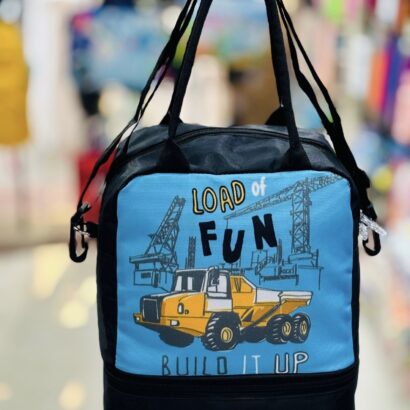 Li'll Pumpkins Personalized Insulated Transport double decker Lunch bag- Dark Blue
