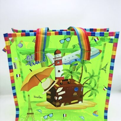 Li'll Pumpkins Personalized Explorer Jelly Tote Bag- Neon Green