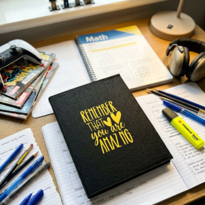 Lillpumpkins Amazing printed ruled diary-Black